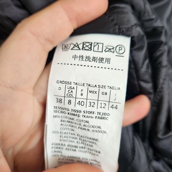 MARELLA By MaxMara Quilted Belted Printed Coat US 8 Designer Academia - Picture 7 of 10